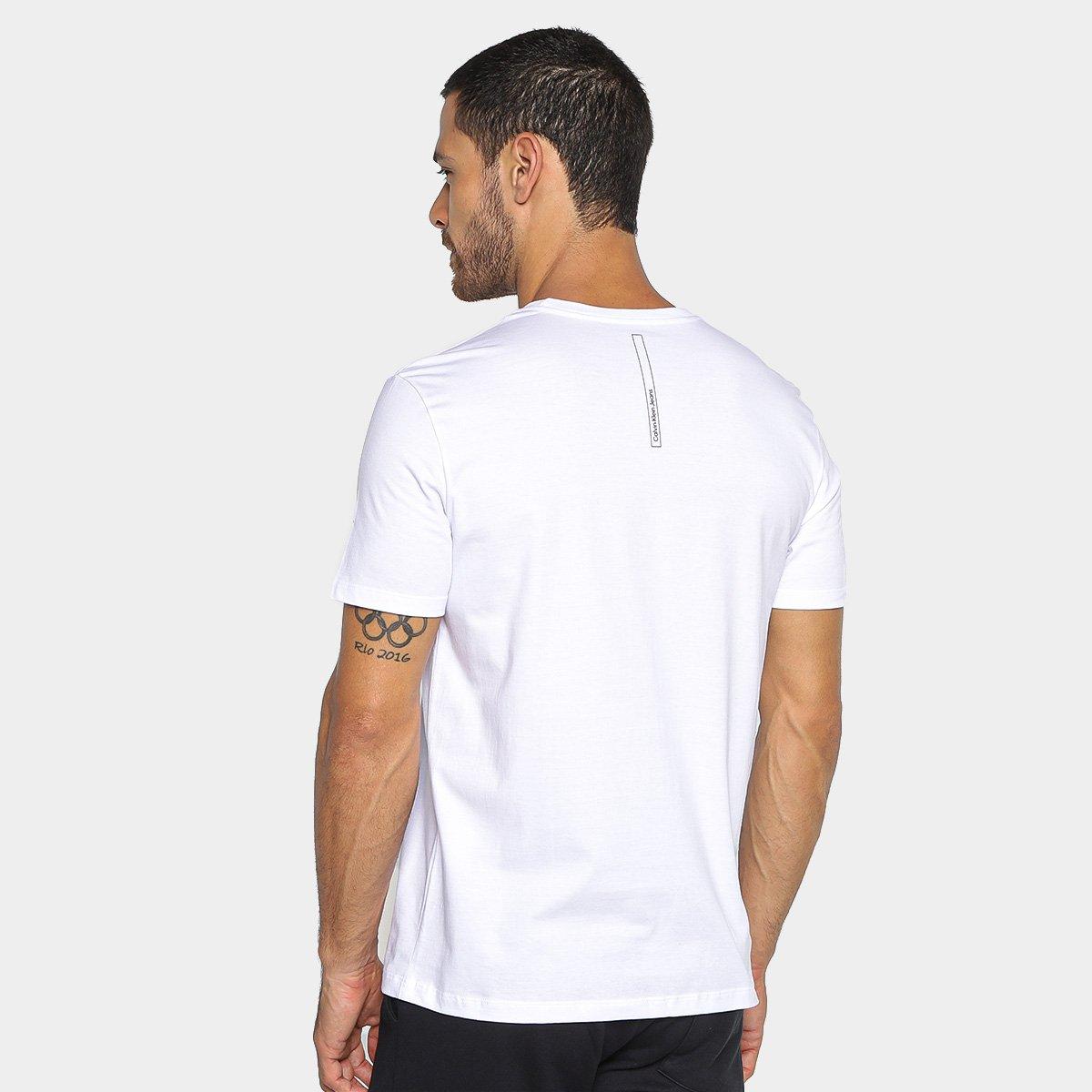 Camiseta Manga Curta Calvin Klein Casual Masculina - 2