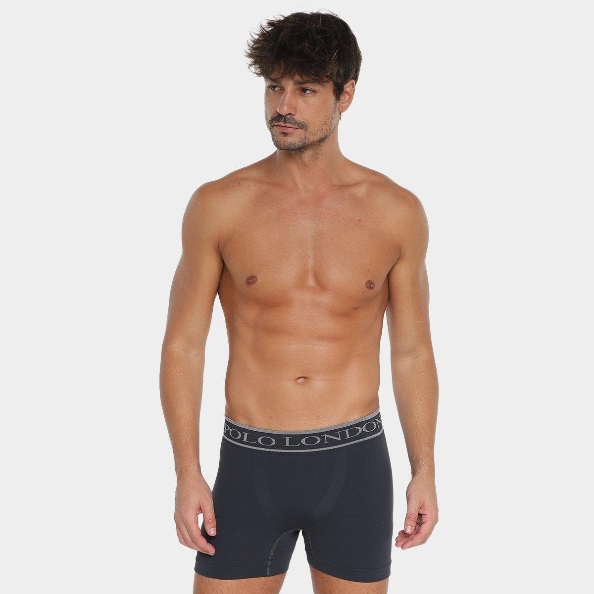 Kit Cueca Boxer Polo London Club Microfibra 10 Peças - 2