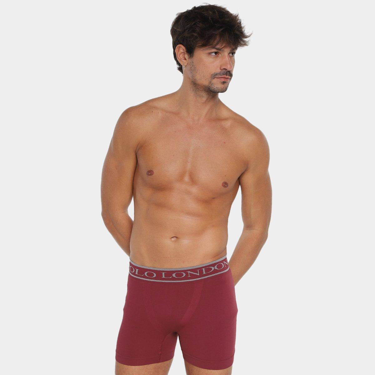 Kit Cueca Boxer Polo London Club Microfibra 10 Peças - 4