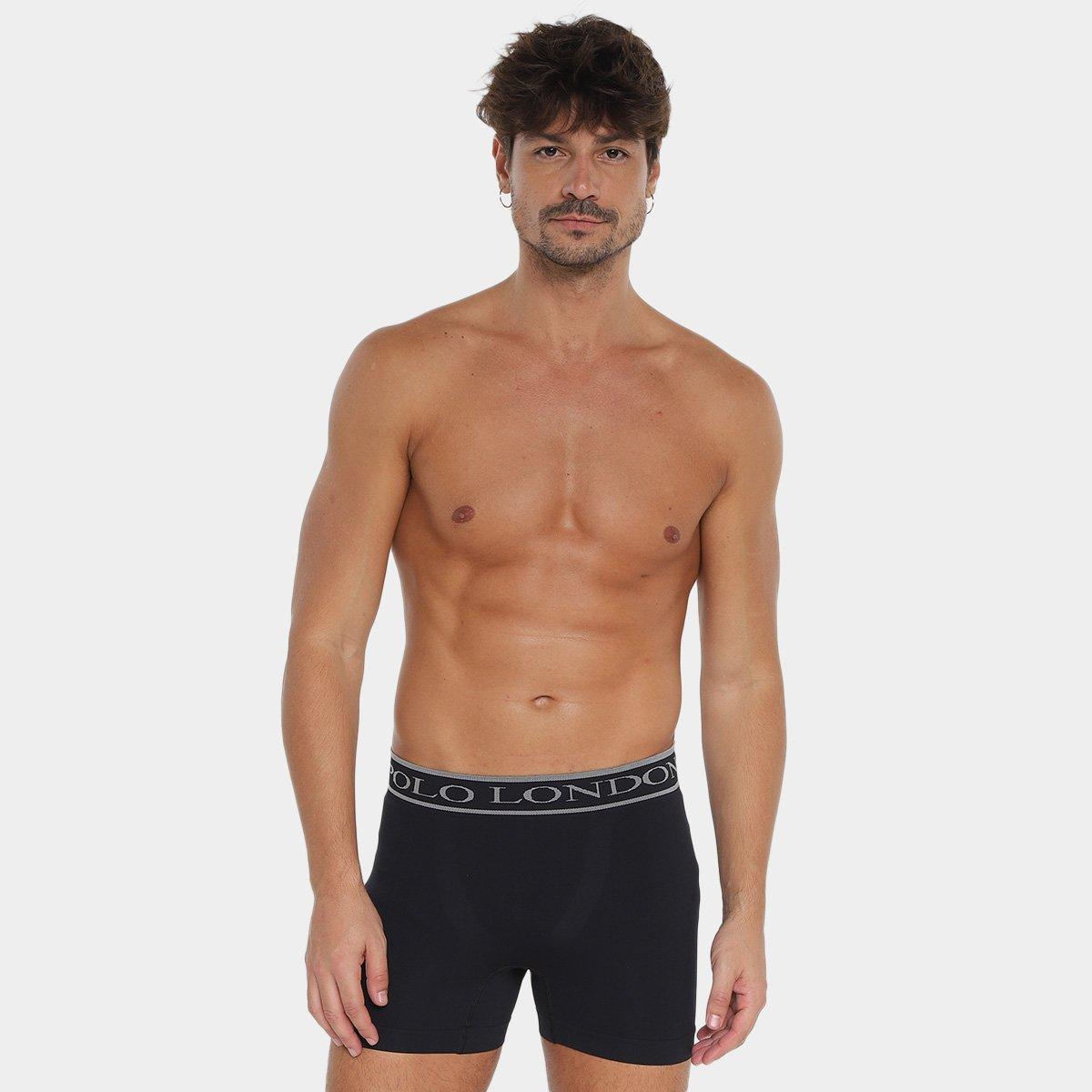 Kit Cueca Boxer Polo London Club Microfibra 10 Peças - 6