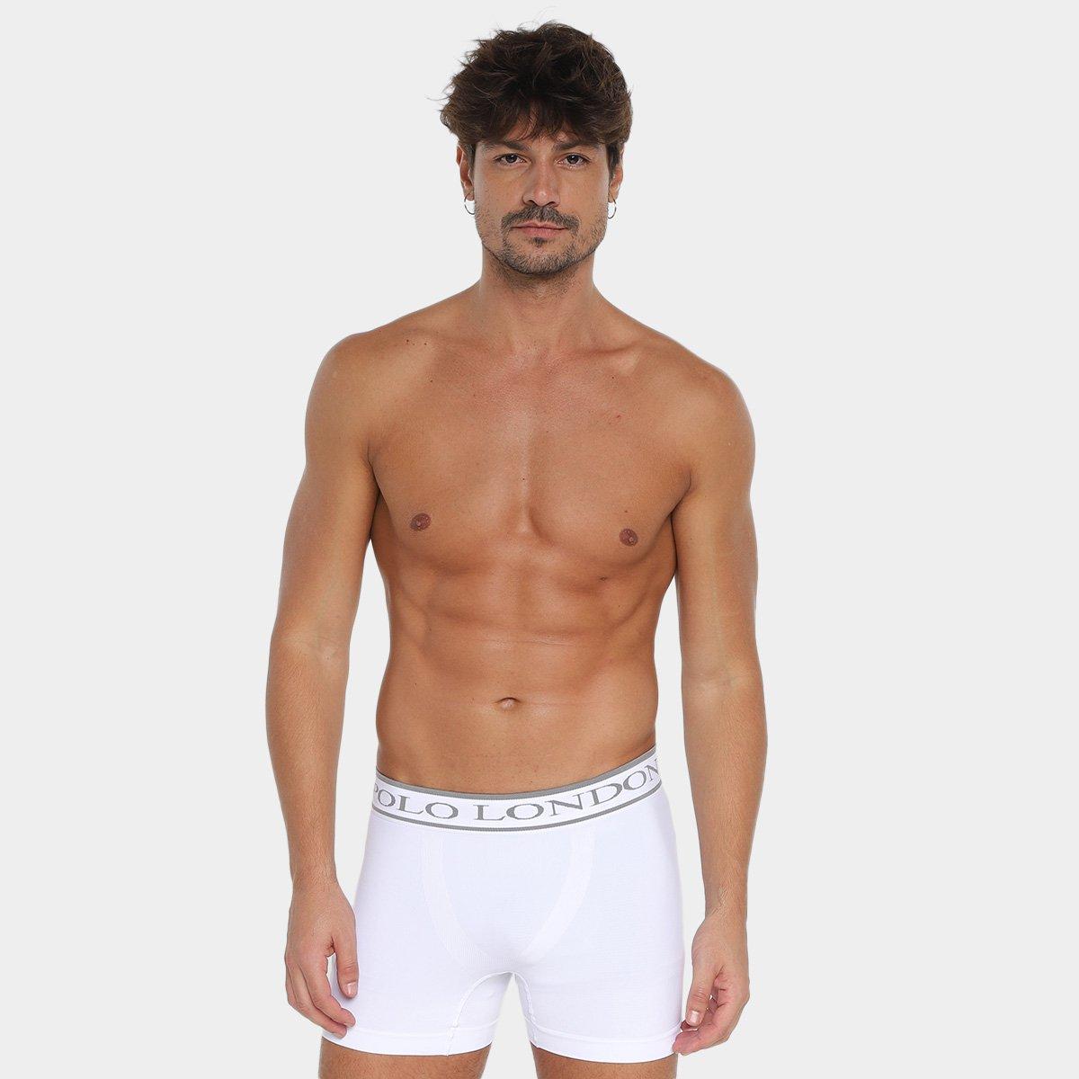 Kit Cueca Boxer Polo London Club Microfibra 10 Peças - 7