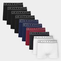Kit Cueca Boxer Polo London Club Microfibra 10 Peças - 1