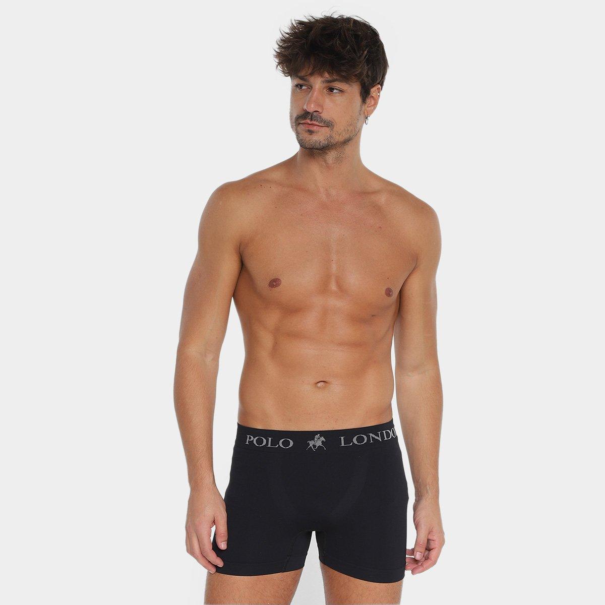 Kit Cueca Boxer Polo London Club Microfibra 10 Peças - 2