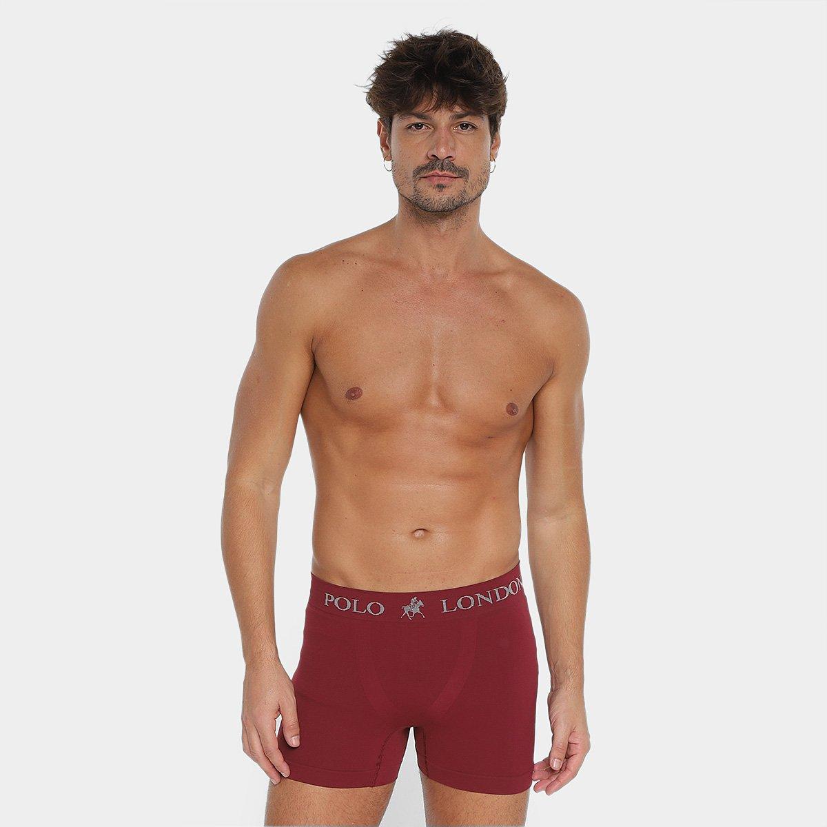 Kit Cueca Boxer Polo London Club Microfibra 10 Peças - 7