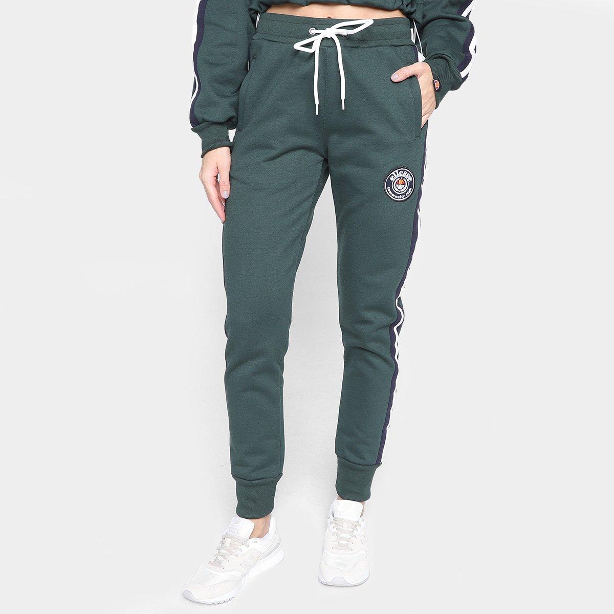 Calça Moletom Ellesse Listras Lateral Feminina - 1