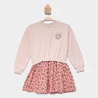 Vestido Infantil Manga Longa Hering Lovely Menina - 1