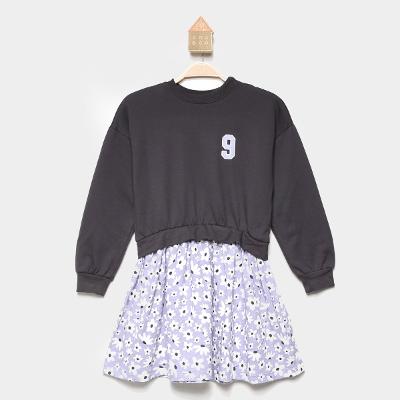 Vestido Infantil Manga Longa Hering Lovely