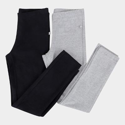 Kit Calça Legging Infantil Hering Menina - 2 Peças