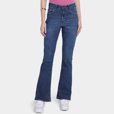 Calça Jeans Flare Hering Cintura Alta Feminina