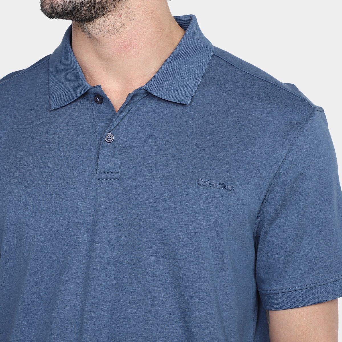 Camisa Polo Calvin Klein Interlock Liquid Touch Masculina - 3