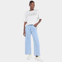 Camiseta Ellus Oversized Gothic Hotfix Feminina - 4