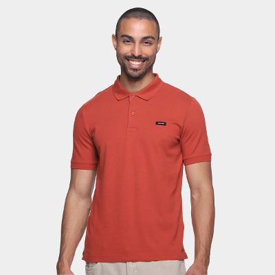 Camisa Polo Calvin Klein Slim Em Piquet Masculina