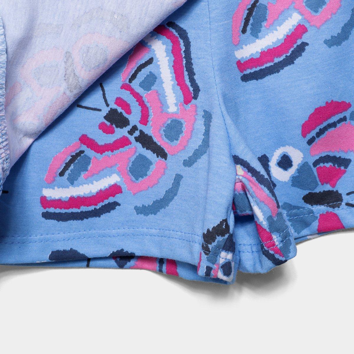 Conjunto Curto Infantil Kyly Estampado Menina - 4
