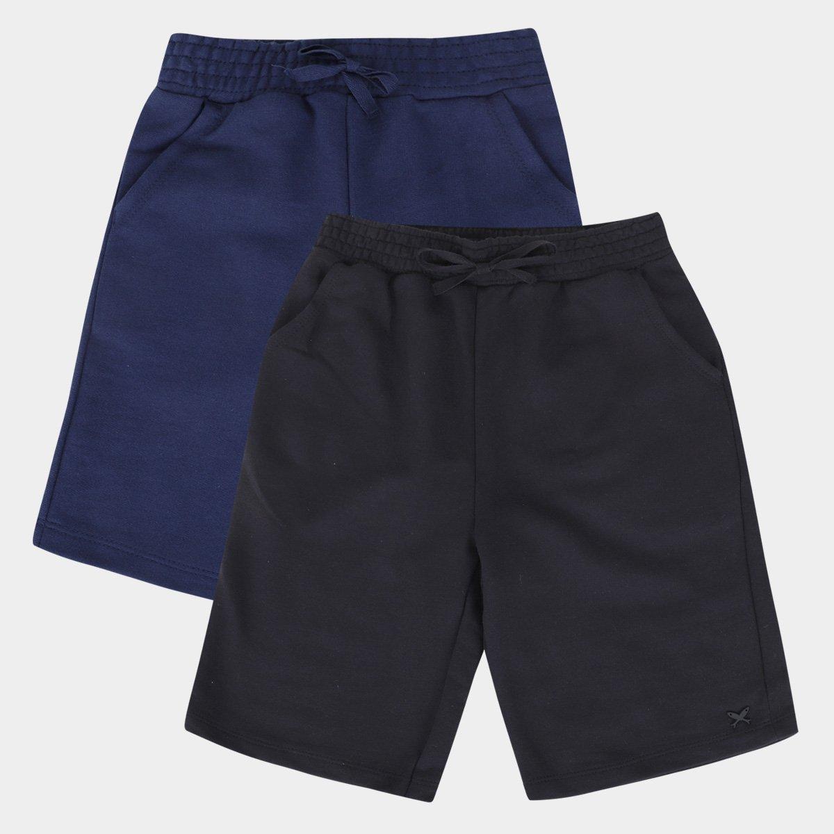 Kit Bermuda Moletom Infantil Hering 2 Peças Menino - 1