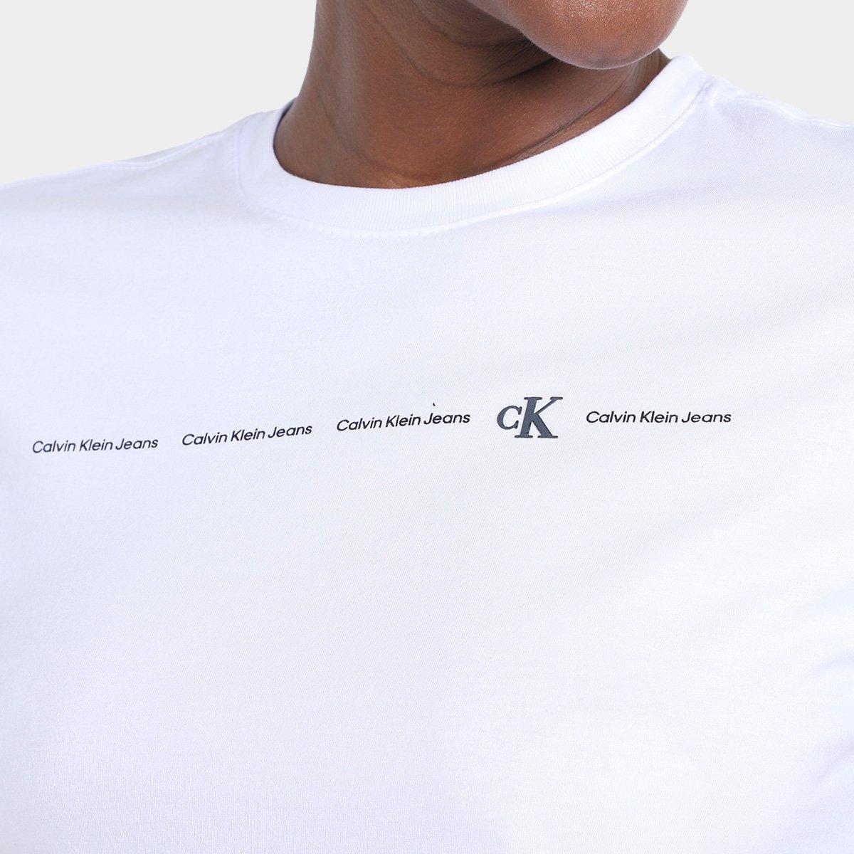 Camiseta Calvin Klein Logo Feminina - 3