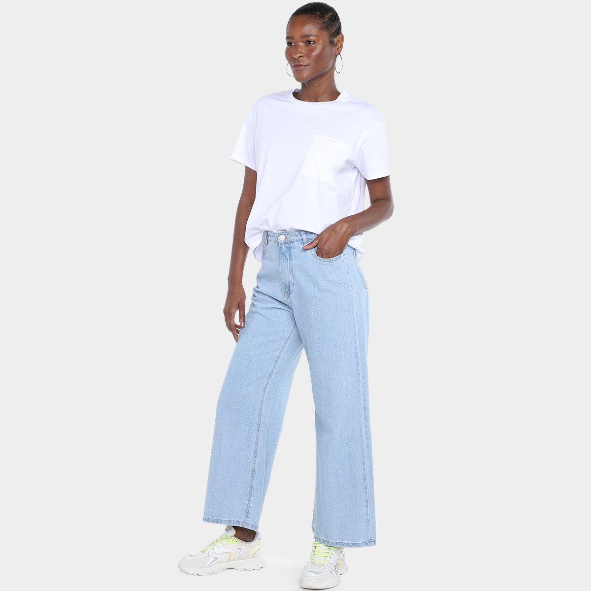 Camiseta Cropped Ellus Pocket Hotfix Feminina - 4