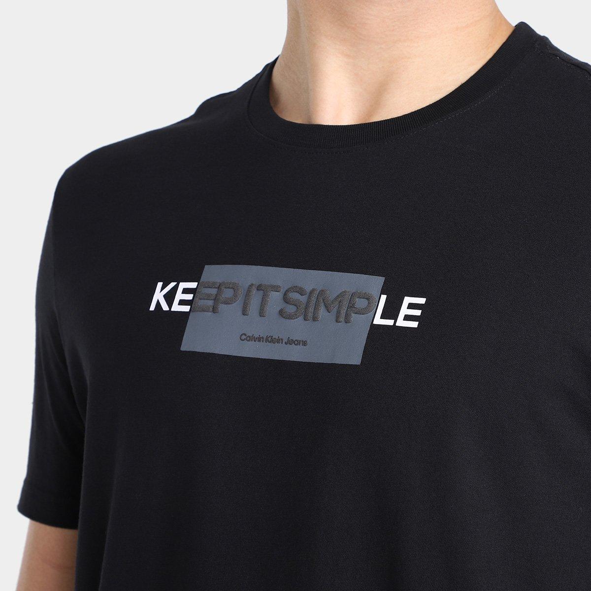 Camiseta Calvin Klein Keep It Simple Masculina - 3