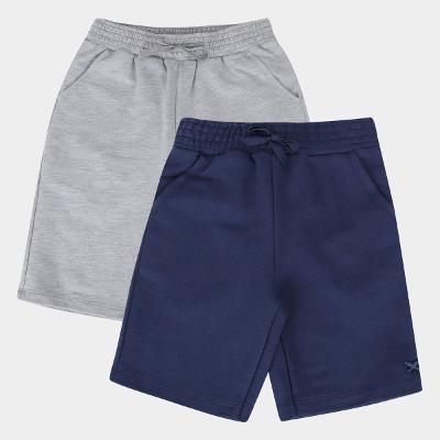 Kit Bermuda Moletom Infantil Hering 2 Peças Menino