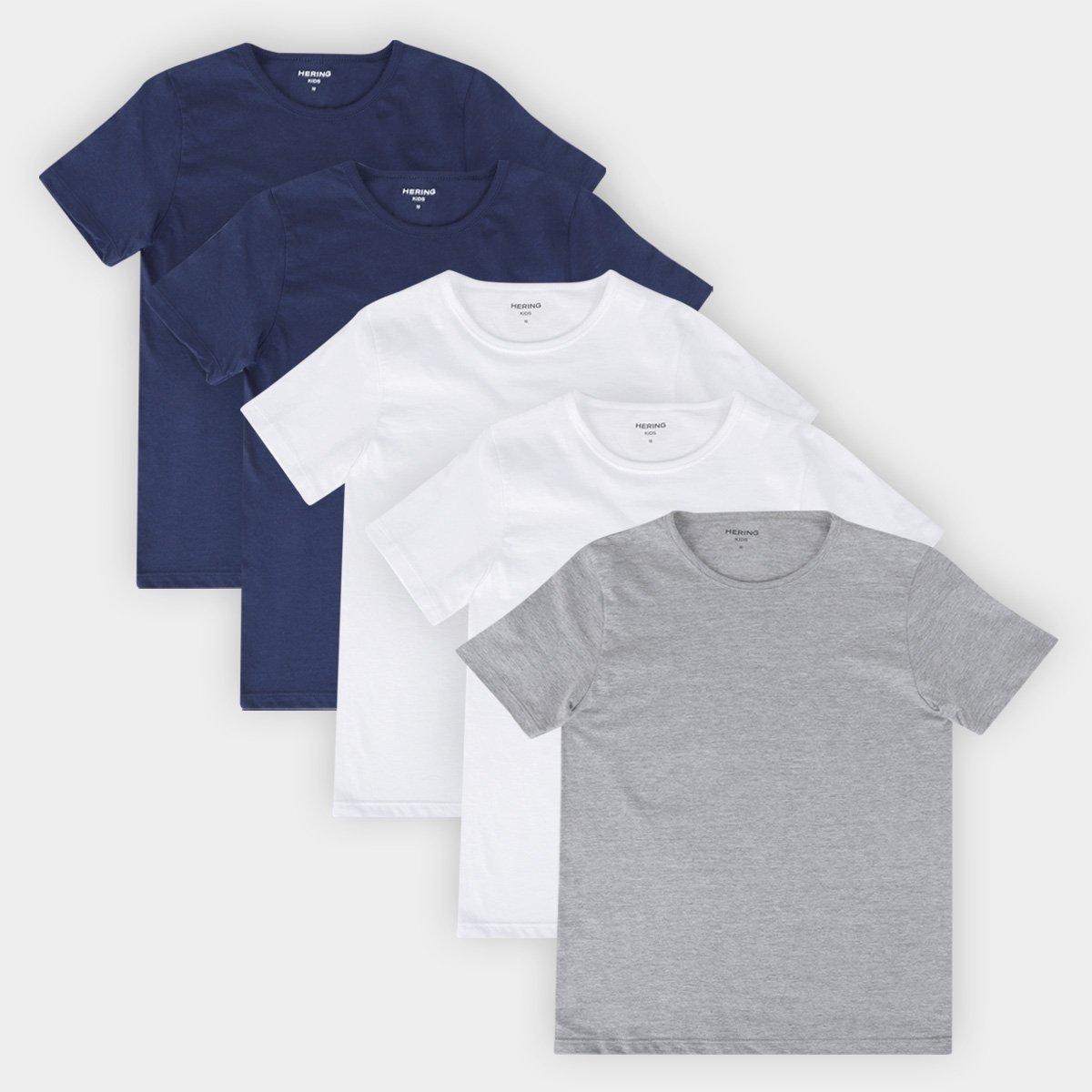 Kit Camiseta Infantil Hering 5 Peças - 1
