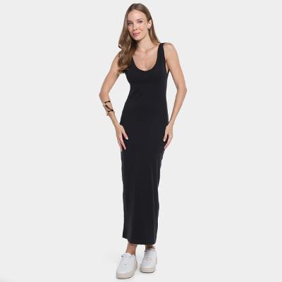 Vestido Tubinho Farm Regata Rib Feminino