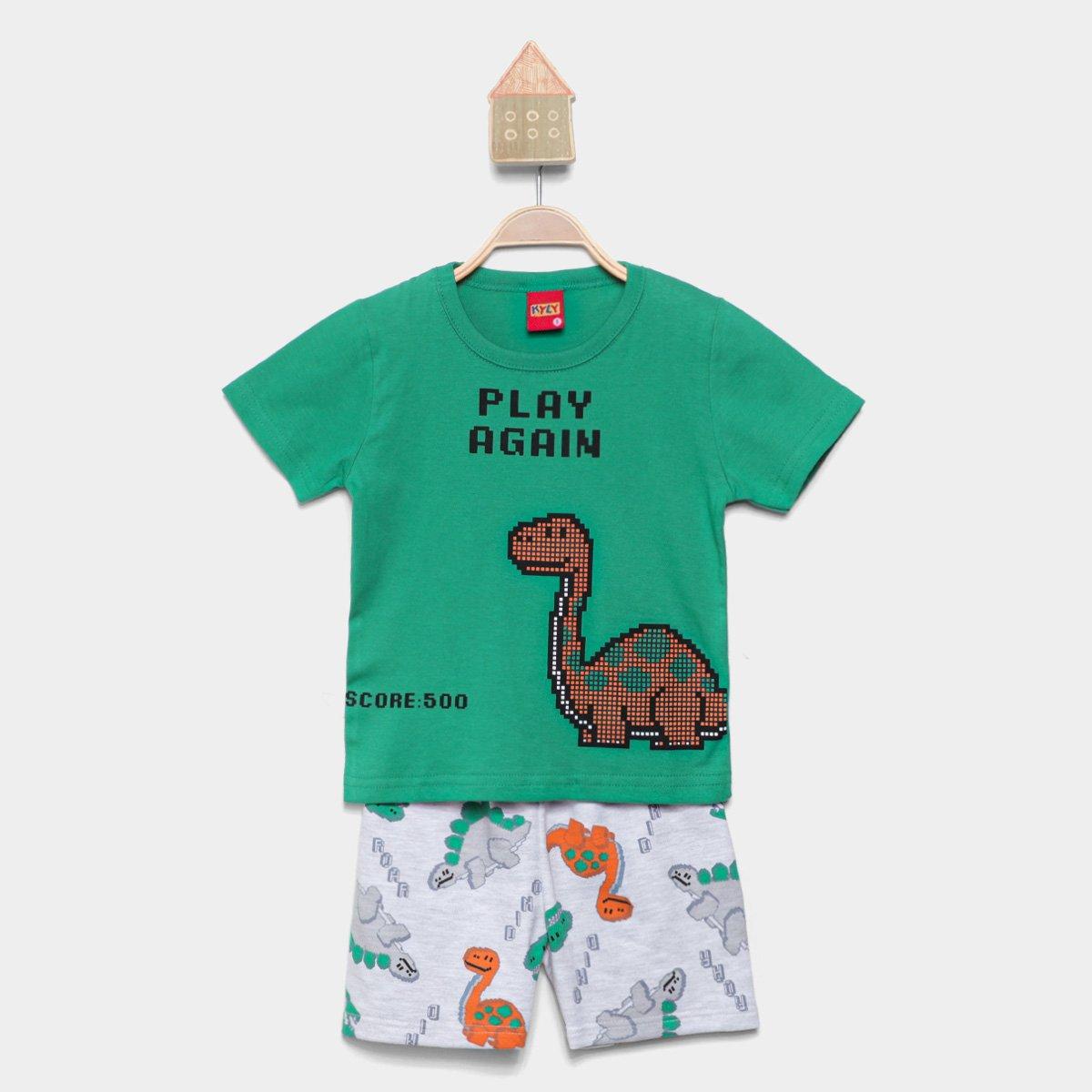 Conjunto Infantil Kyly Play Again Dino Menino - 1