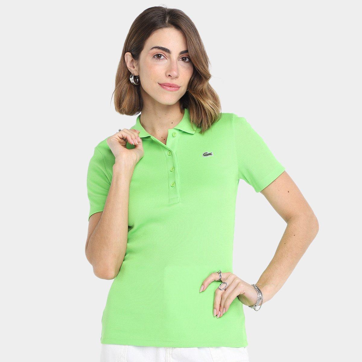 Camisa Polo Lacoste Slim Casual Feminina - 1
