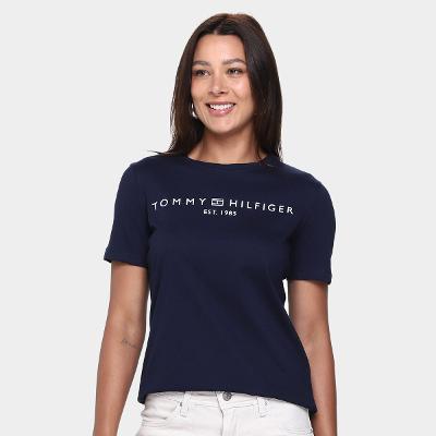 Camiseta Tommy Hilfiger Reg Corp Logo Feminina