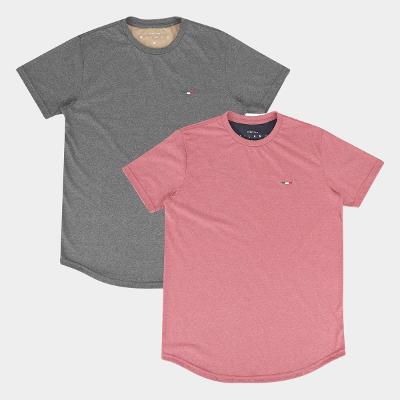 Kit Camiseta Industrie Itália Alongada Masculina - 2 Peças