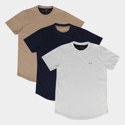 Kit Camiseta Industrie Itália Alongada Masculina - 2 Peças