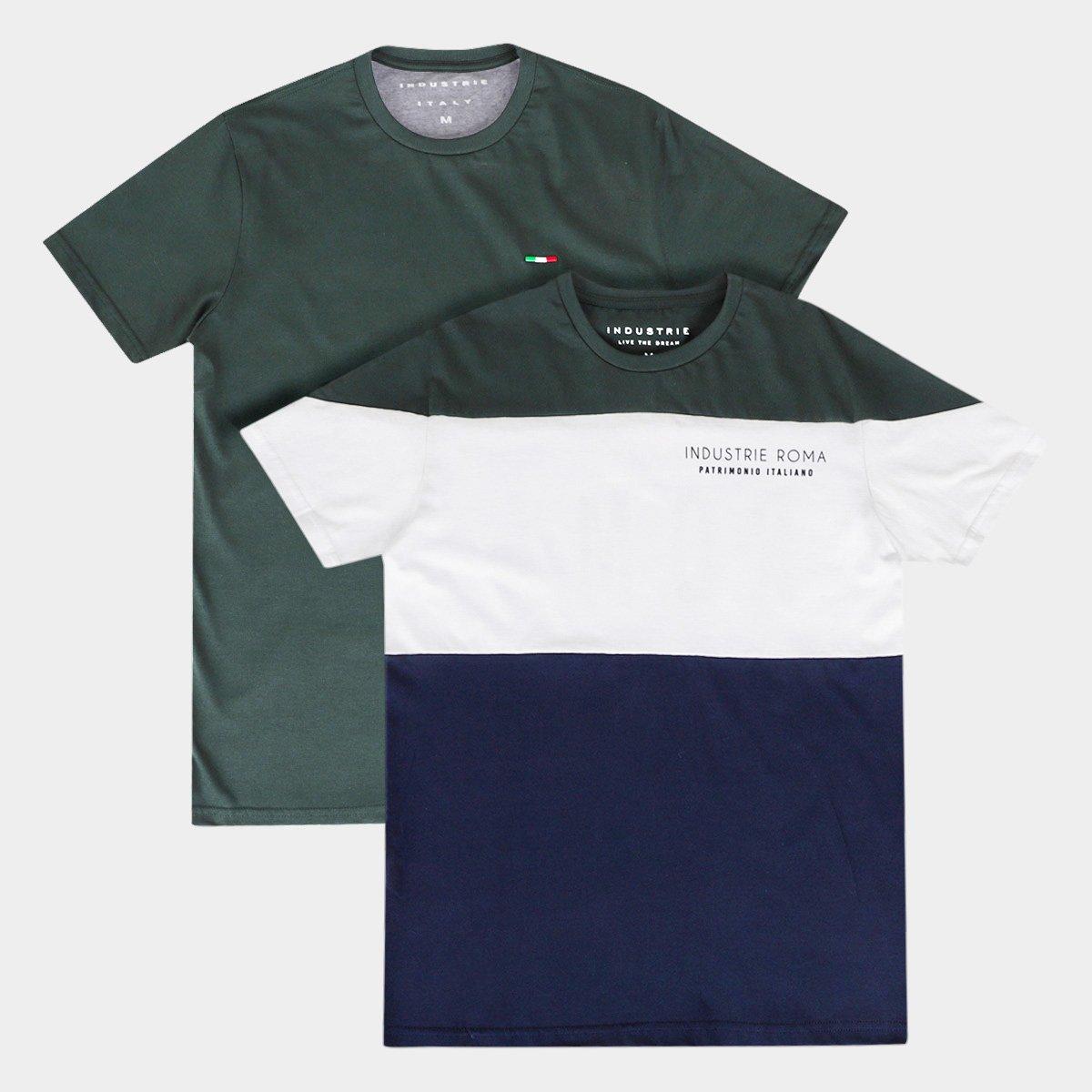 Kit Camiseta Industrie Casual Masculina - 2 Peças - 1