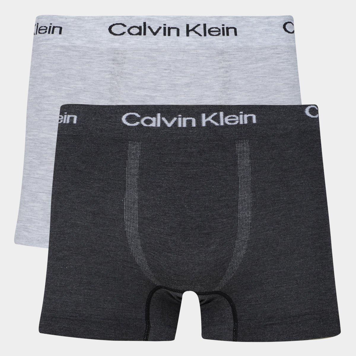 Kit Cueca Boxer Calvin Klein Seamless Viscose 2 Peças - 1