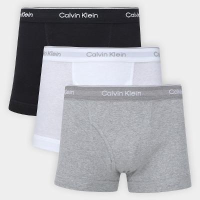 Kit Cueca Boxe Calvin Klein Trunk Masculina -  3 Peças