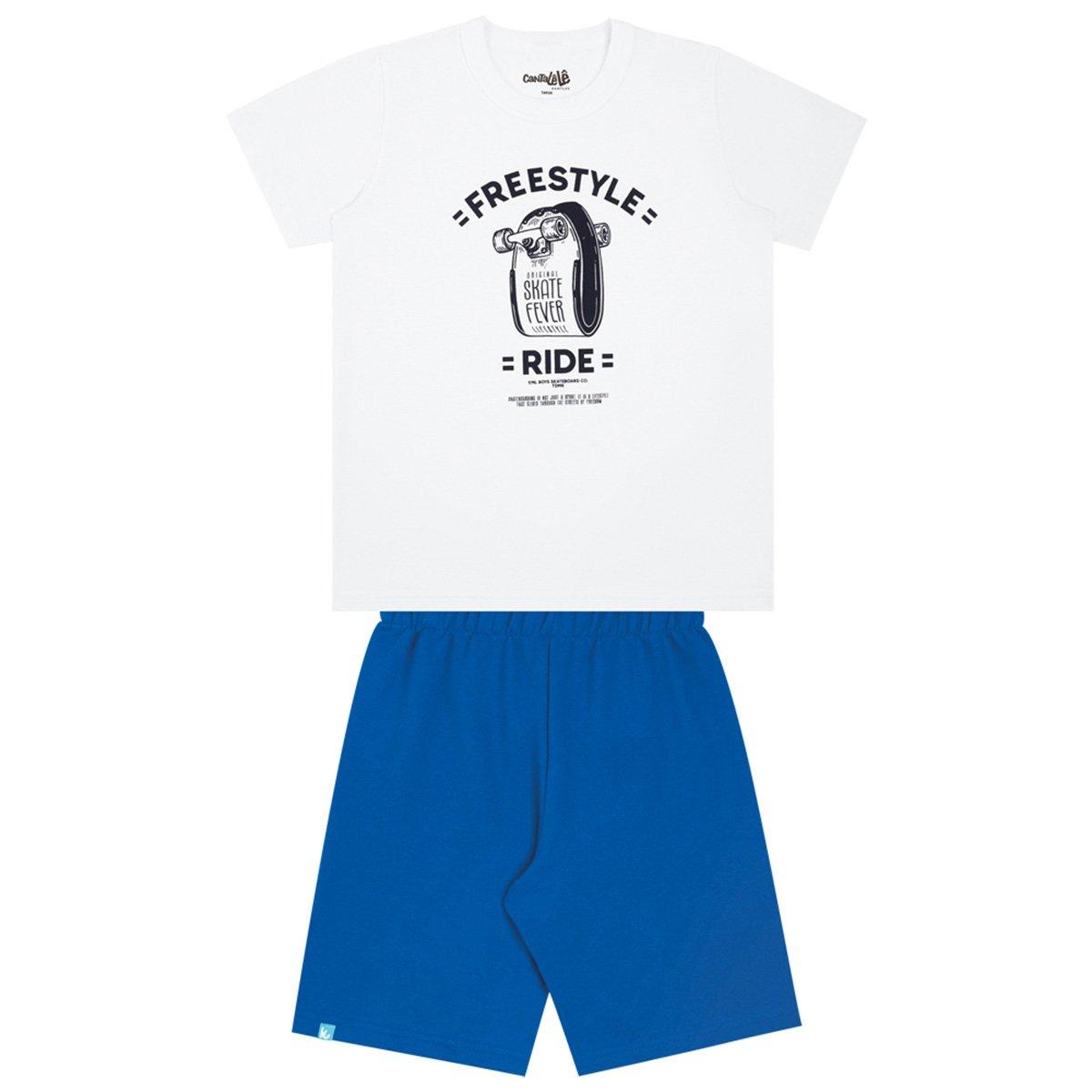 Conjunto Infantil Curto Kamylus Skate Menino - 1