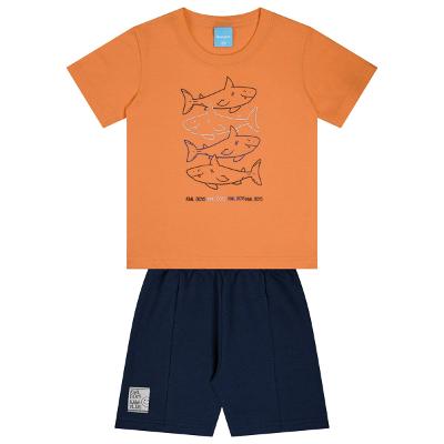 Conjunto Infantil Kamylus Tubarão Menino