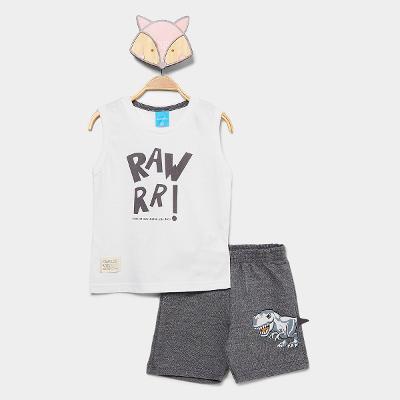 Conjunto Curto Infantil Kamylus Estampado Menino
