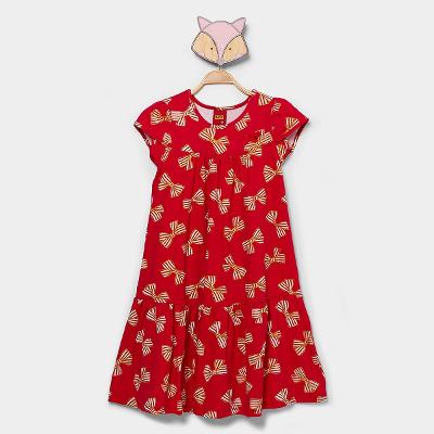 Vestido Infantil Kyly Laço Menina