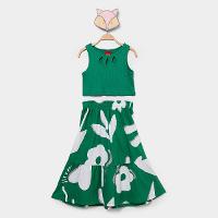 Conjunto Infantil Curto Kyly Floral Menina - 1