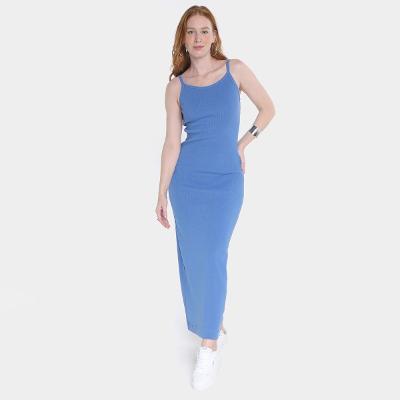 Vestido Longo Farm Decote Costas Feminino