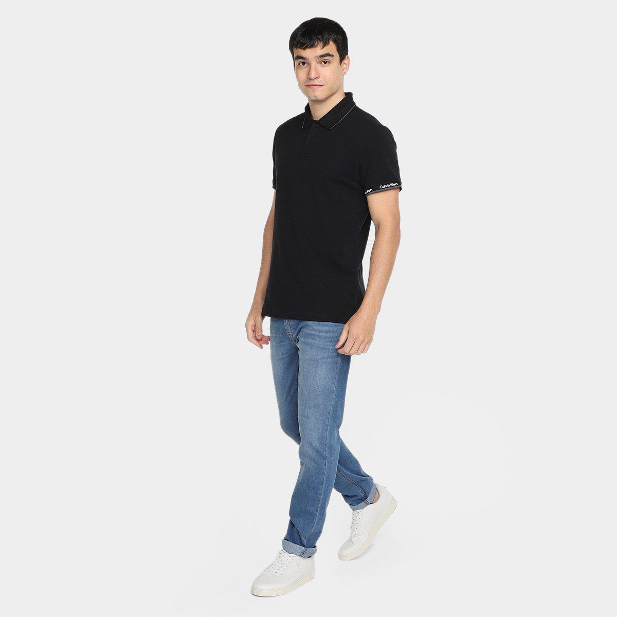 Camisa Polo Calvin Klein Casual Masculina - 4