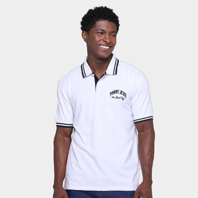 Camisa Polo Tommy Jeans Tipping Masculina