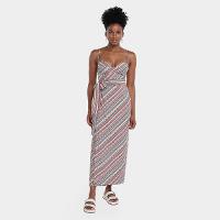 Vestido Farm Alcinhas Listra Pipa - 1