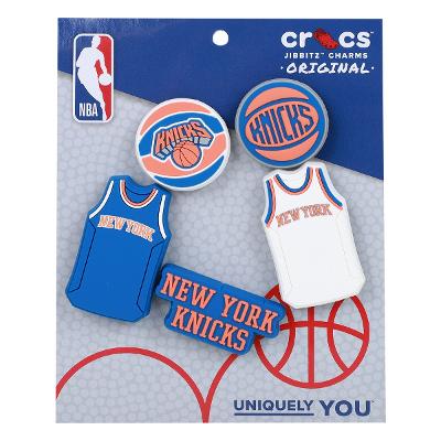 Kit Acessório Para Crocs Infantil Jibbitz NBA New York Knicks