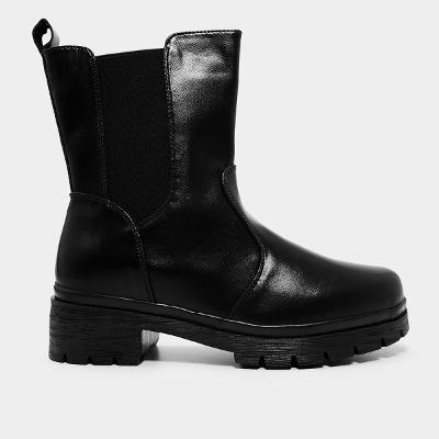 Bota Mooncity Montaria Cano Curto Feminina