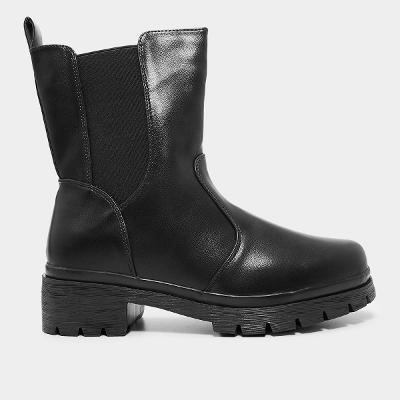 Bota Mooncity Montaria Cano Curto Feminina