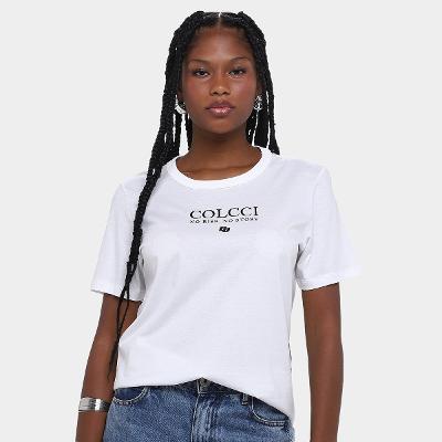 Camiseta Colcci No Risk No Story Feminina