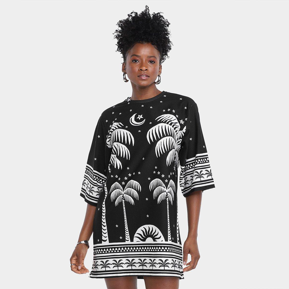 Vestido Farm T-Shirt Big Coqueiral - 1