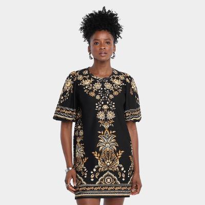 Vestido Farm T-Shirt MG Bufante Flora Abacaxi