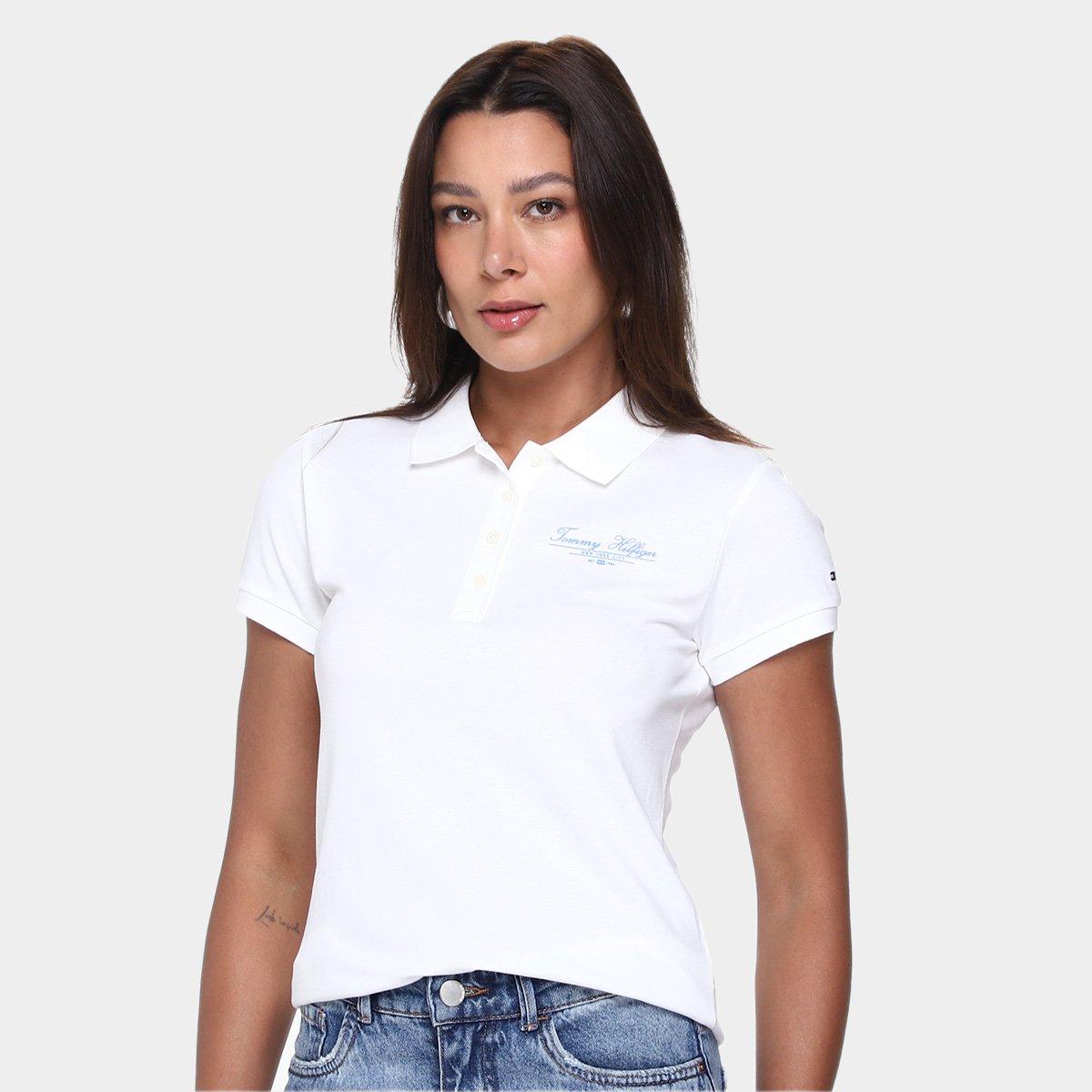 Camisa Polo Tommy Hilfiger Script Feminina - 1