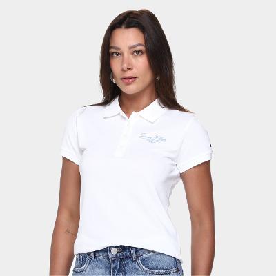 Camisa Polo Tommy Hilfiger Script Feminina