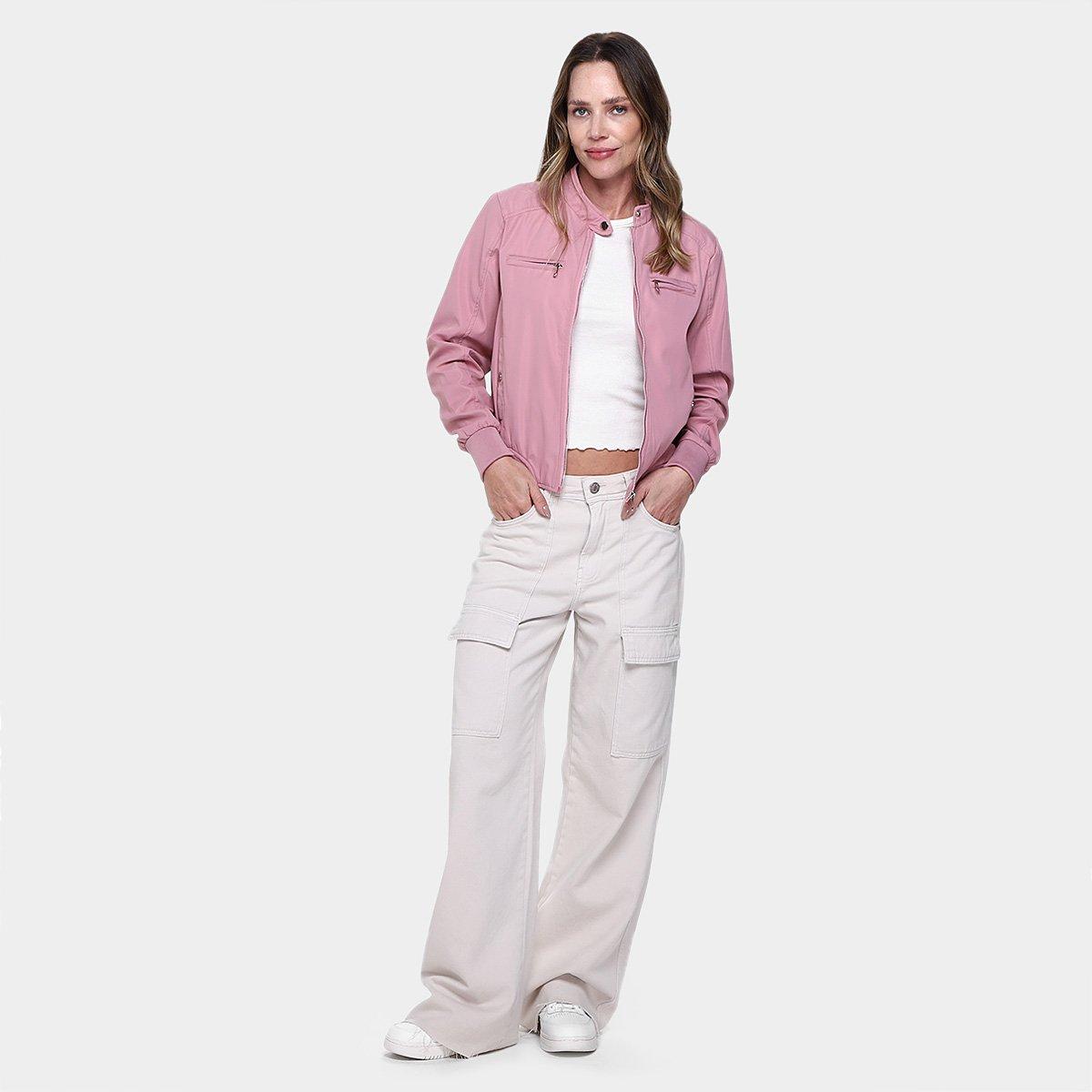 Jaqueta Corta Vento Facinelli Recorte Feminina - 4